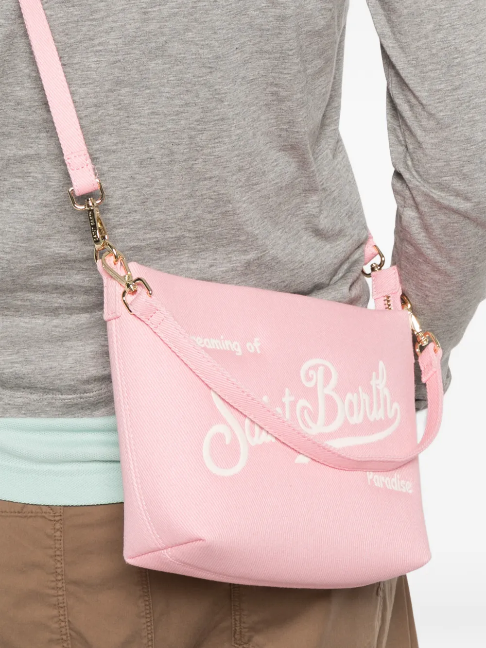 MC2 Saint Barth Aline canvas shopper Roze