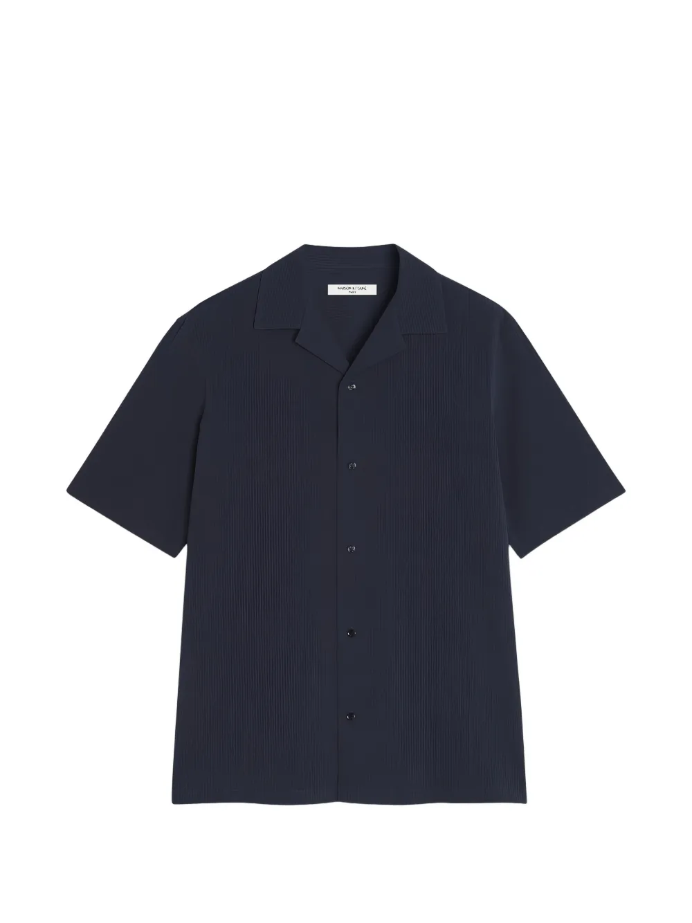 Maison Kitsuné short-sleeve button shirt - Blu