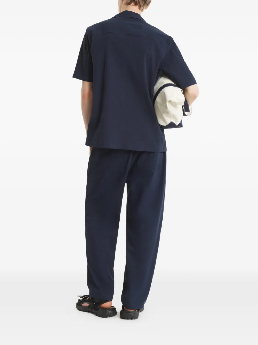Maison Kitsuné Overhemd met korte mouwen Blauw