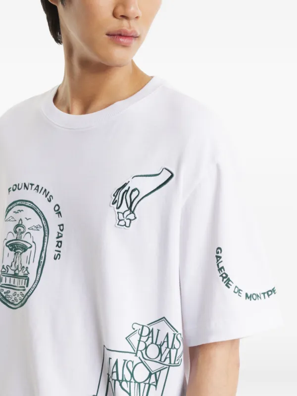 Maison Kitsuné Art Nouveau Tシャツ | ホワイト | FARFETCH JP