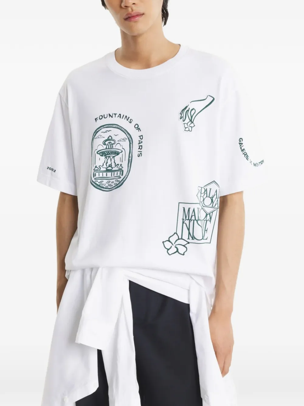 Maison Kitsuné Art Nouveau Tシャツ | ホワイト | FARFETCH JP