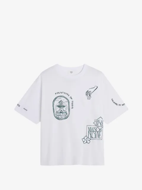 Maison Kitsuné Art Nouveau graphic-print T-shirt