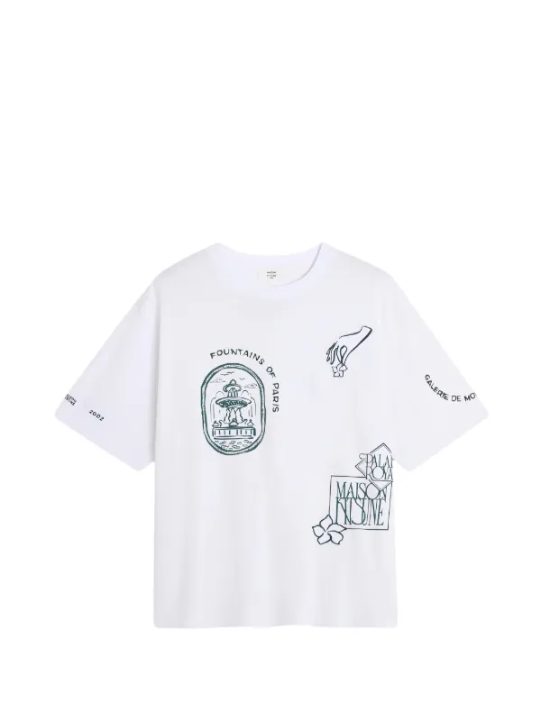 Maison Kitsuné Art Nouveau Tシャツ | ホワイト | FARFETCH JP