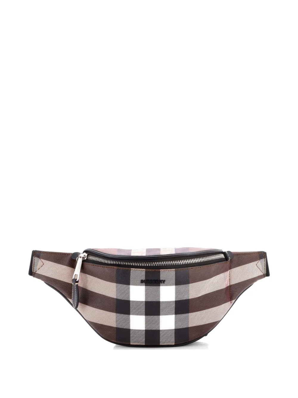 Burberry Pre-Owned Cason Bum Bag Check E-Canvas Medium belt bag - Marrone