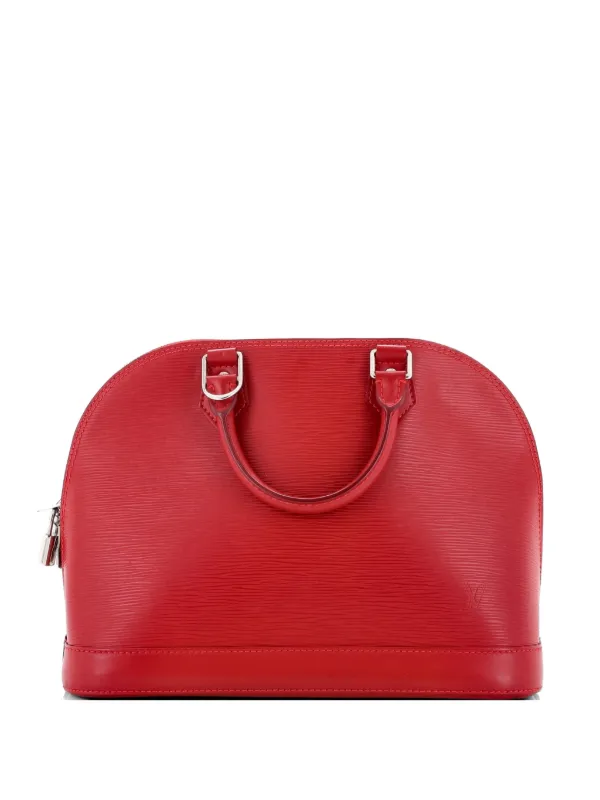 Louis Vuitton Pre-owned Alma Handbag Epi Leather PM Satchel in Red