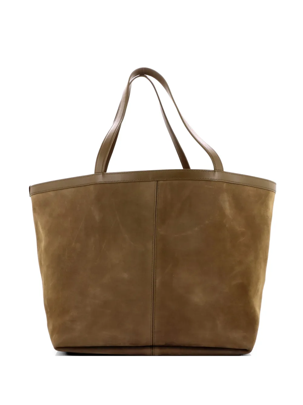 Bottega Veneta Pre-Owned Flip Flap Nubuck with Intrecciato Leather Medium tote bag - Green