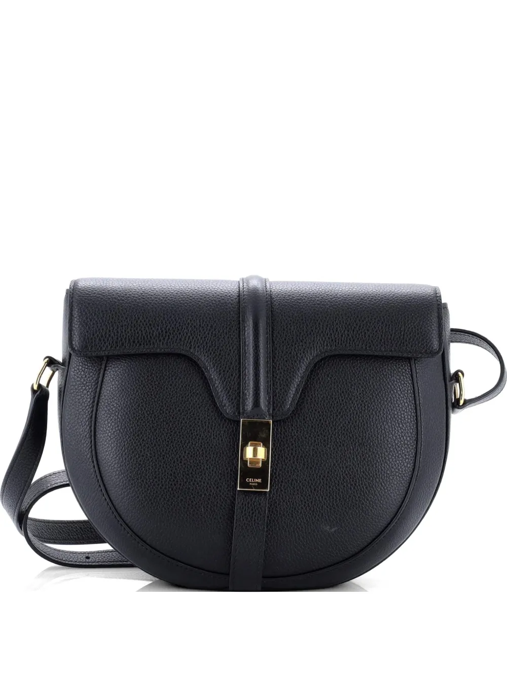 Celine Pre-Owned Besace 16 Bag Smooth Calfskin Medium crossbody bag - Nero