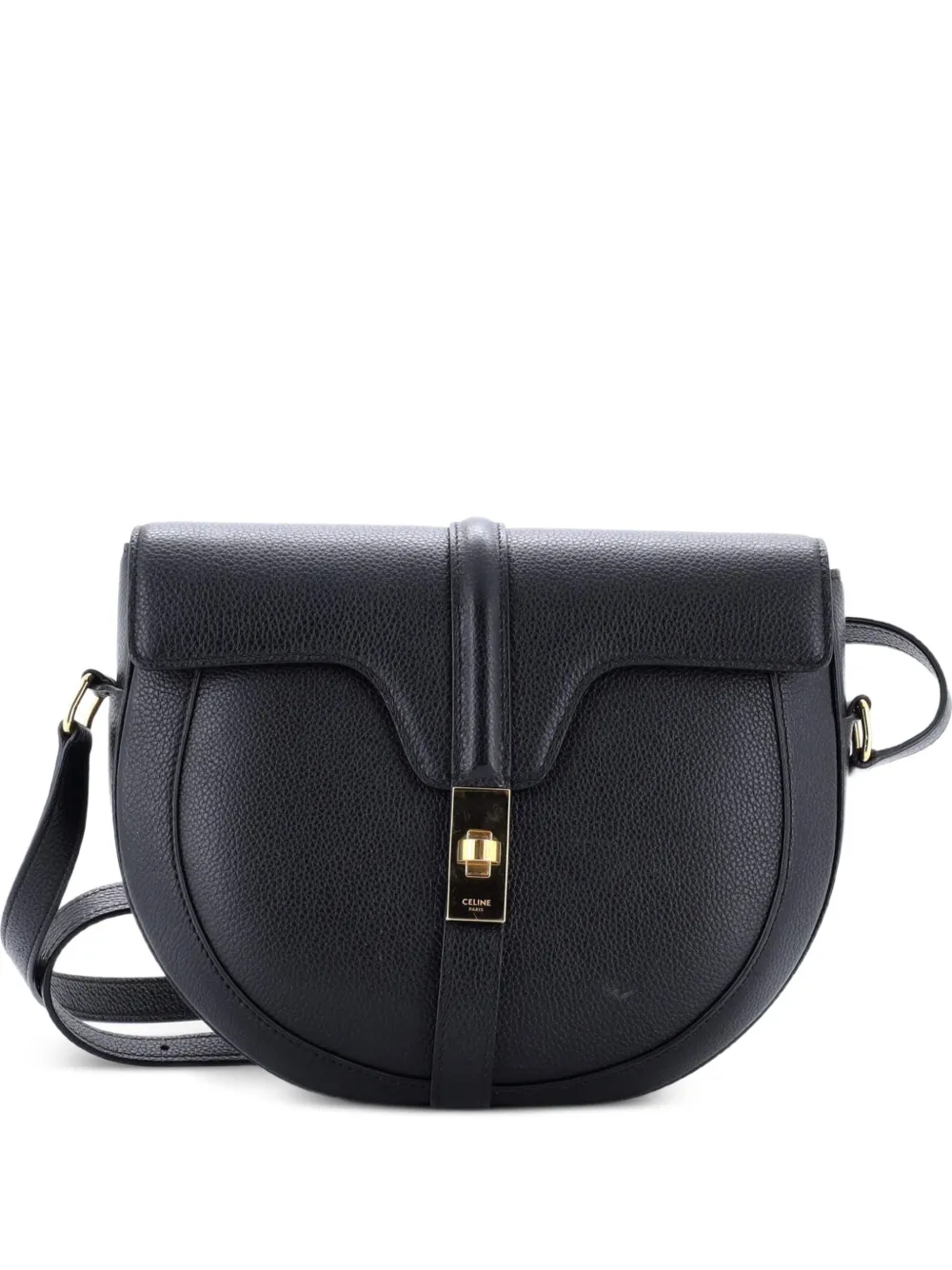 Celine Pre-Owned Besace 16 Bag Smooth Calfskin Medium crossbody bag - Nero