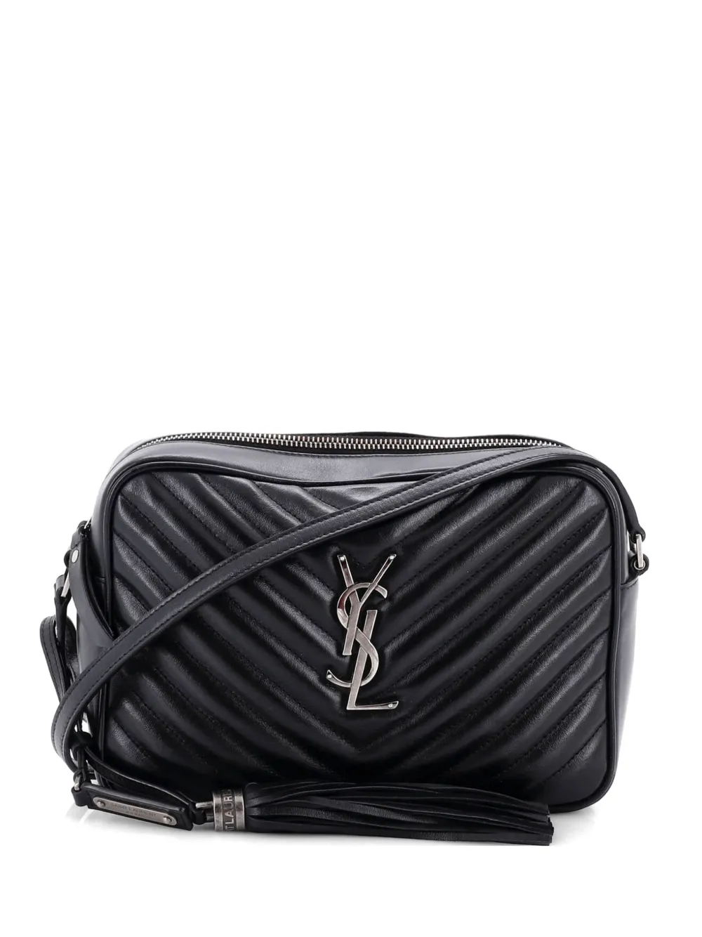 Saint Laurent Pre-Owned Lou Camera Bag Matelasse Chevron Leather Small crossbody bag - Schwarz