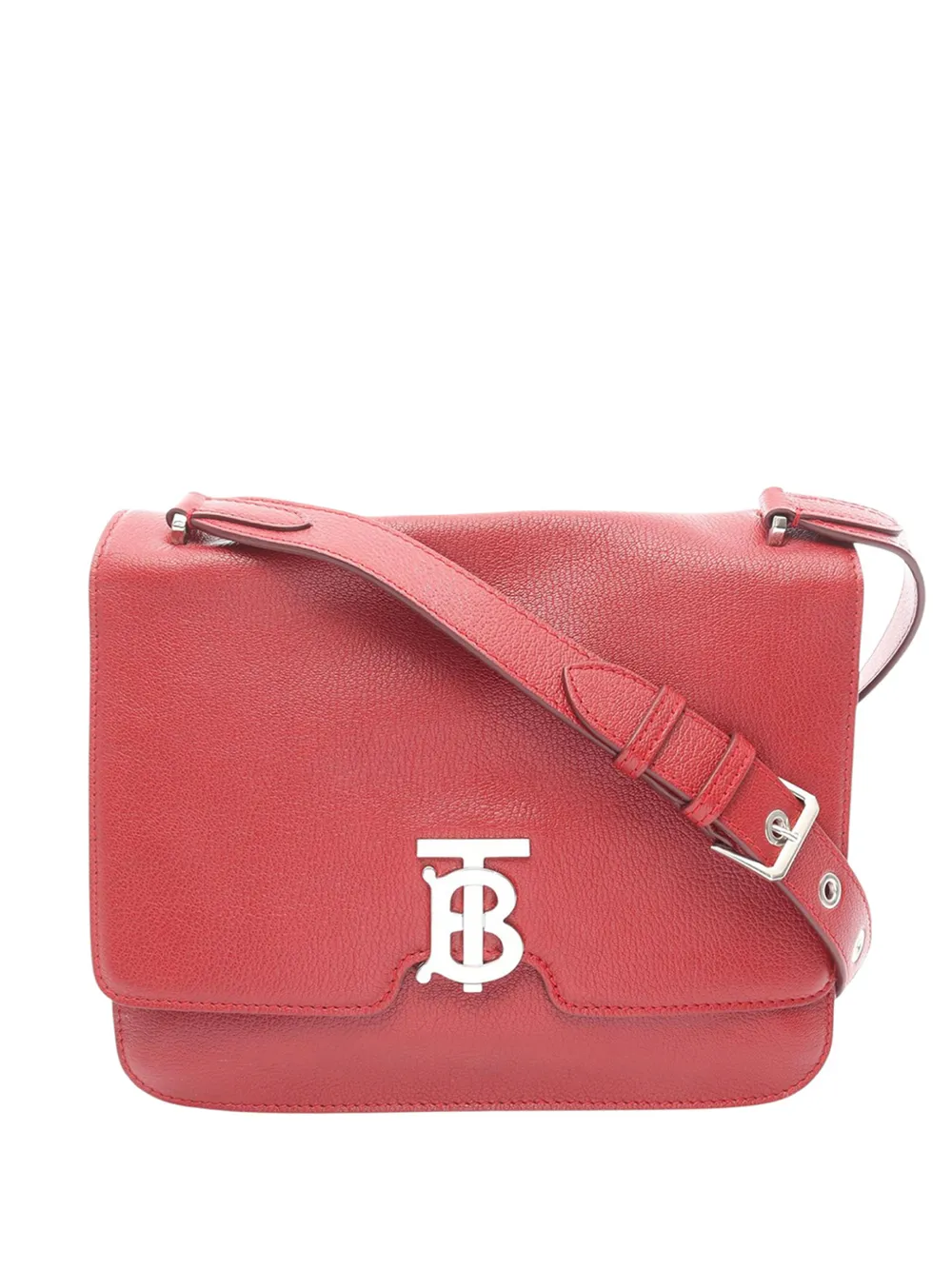 Burberry Pre-Owned 2023-2026 Leather TB crossbody bag - Rosso