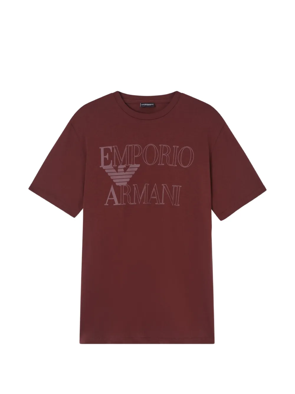 Emporio Armani logo-print T-shirt - Rosso