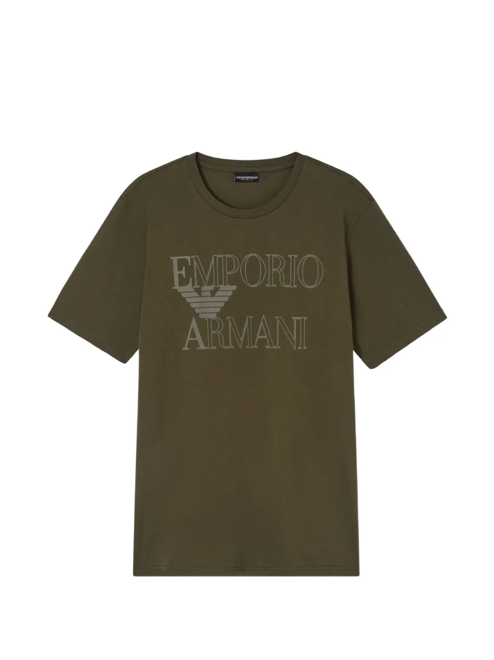 Emporio Armani logo-print T-shirt - Verde