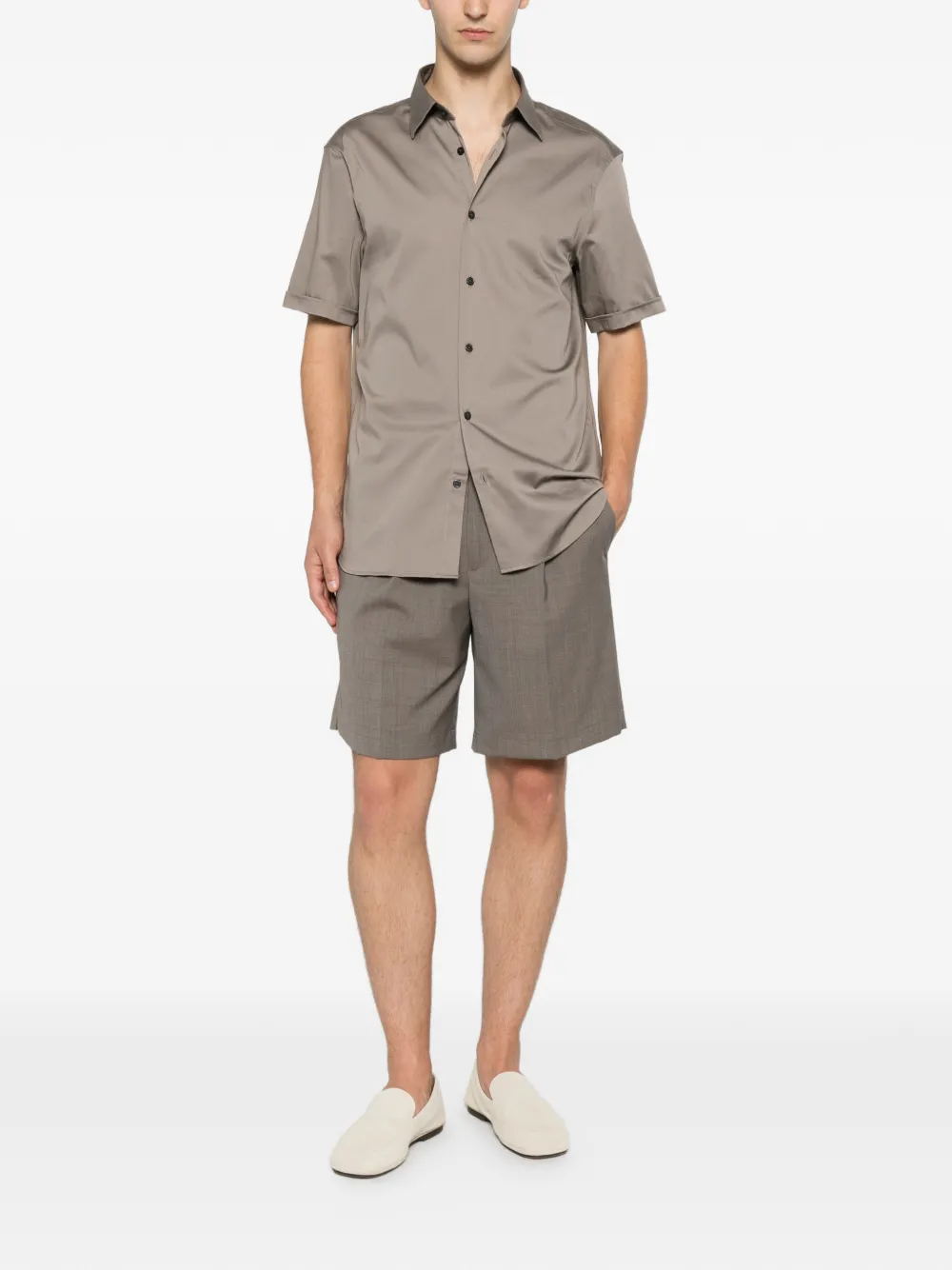 Emporio Armani Button-down overhemd Grijs