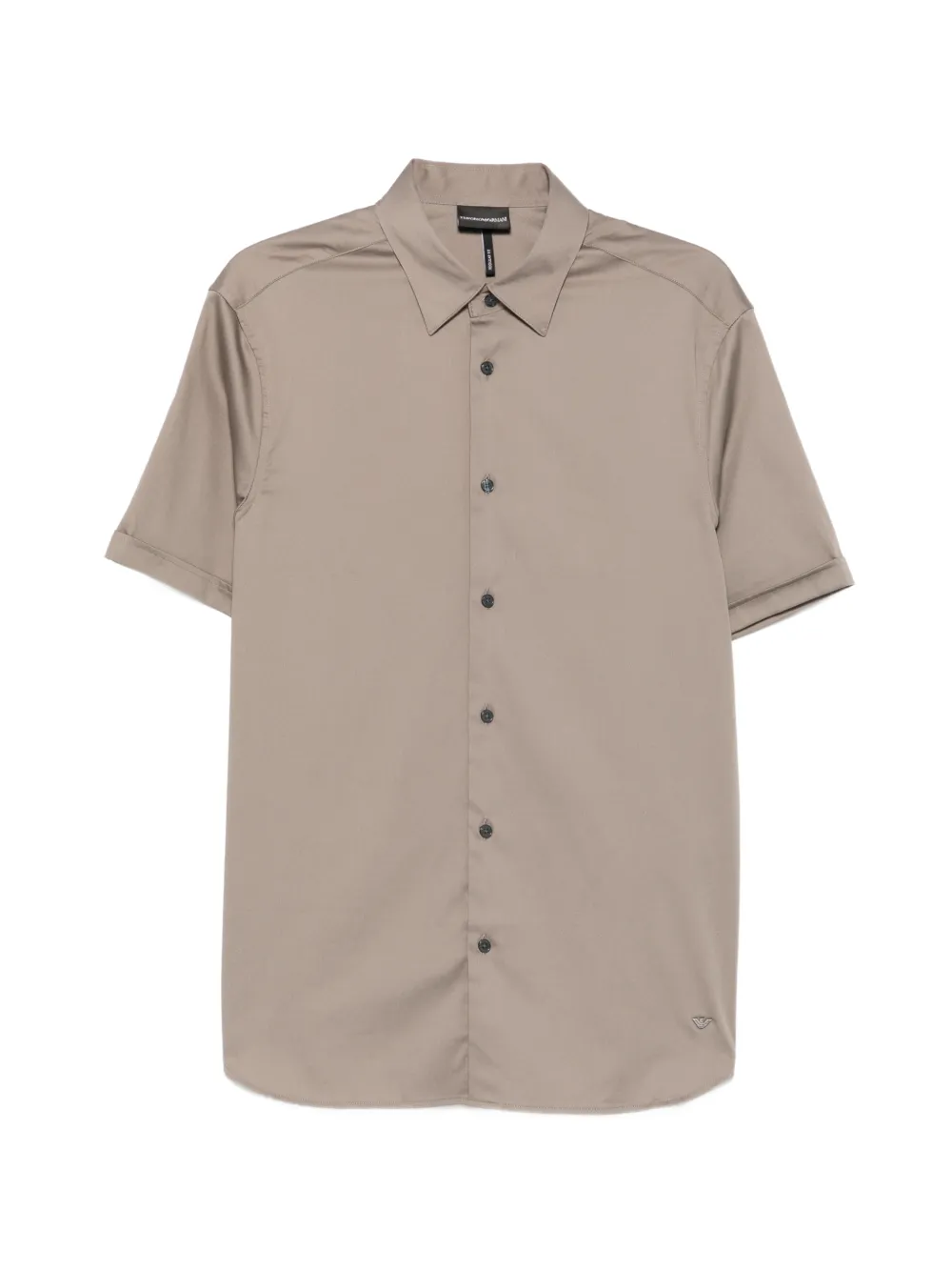Emporio Armani short-sleeve button-down shirt - Grigio