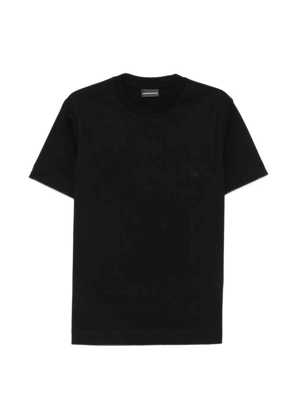Emporio Armani logo-embroidered T-shirt - Nero