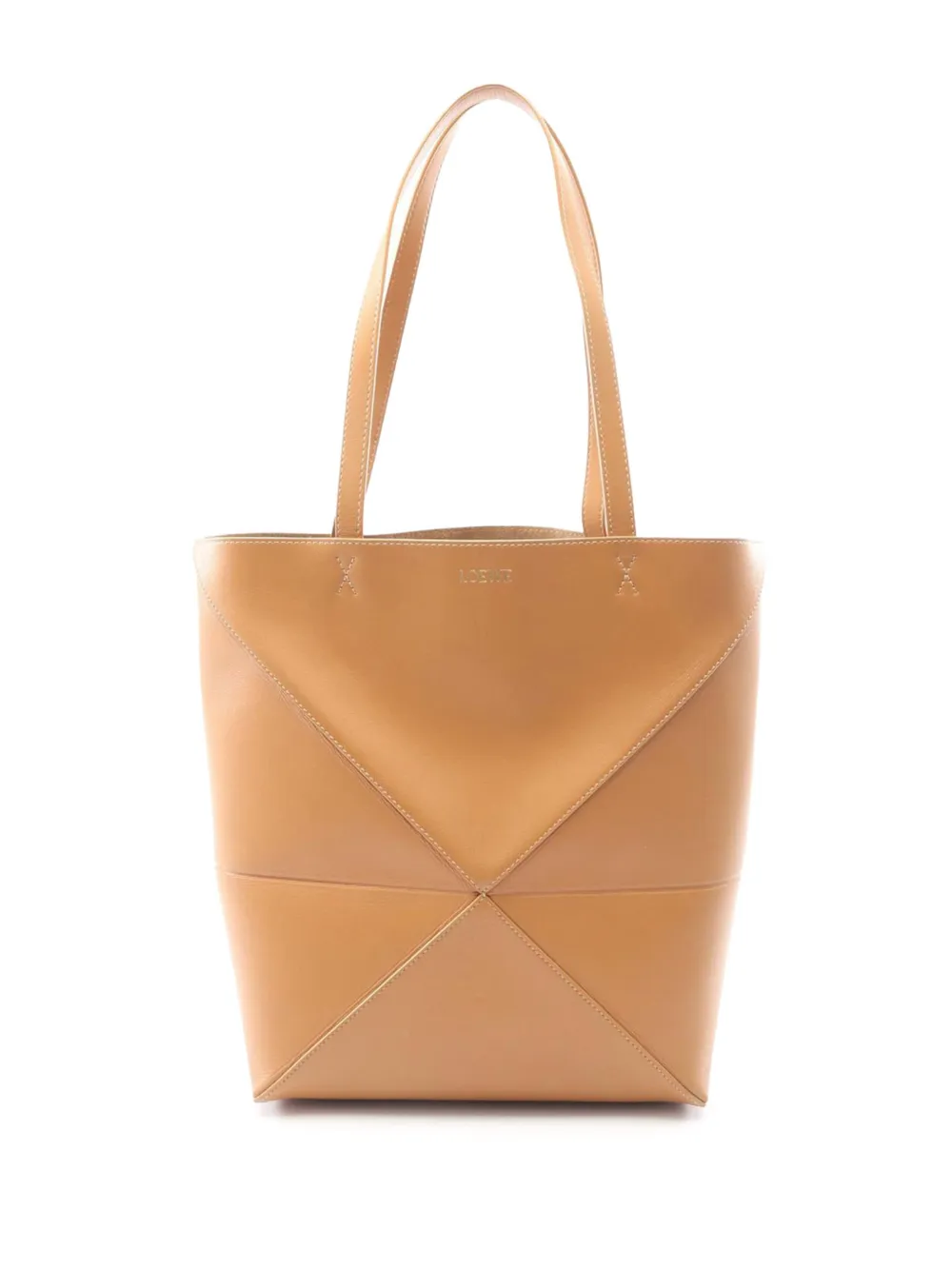 Loewe Pre-Owned 2010-2026 Medium Calfskin Puzzle Fold tote bag - Marrone