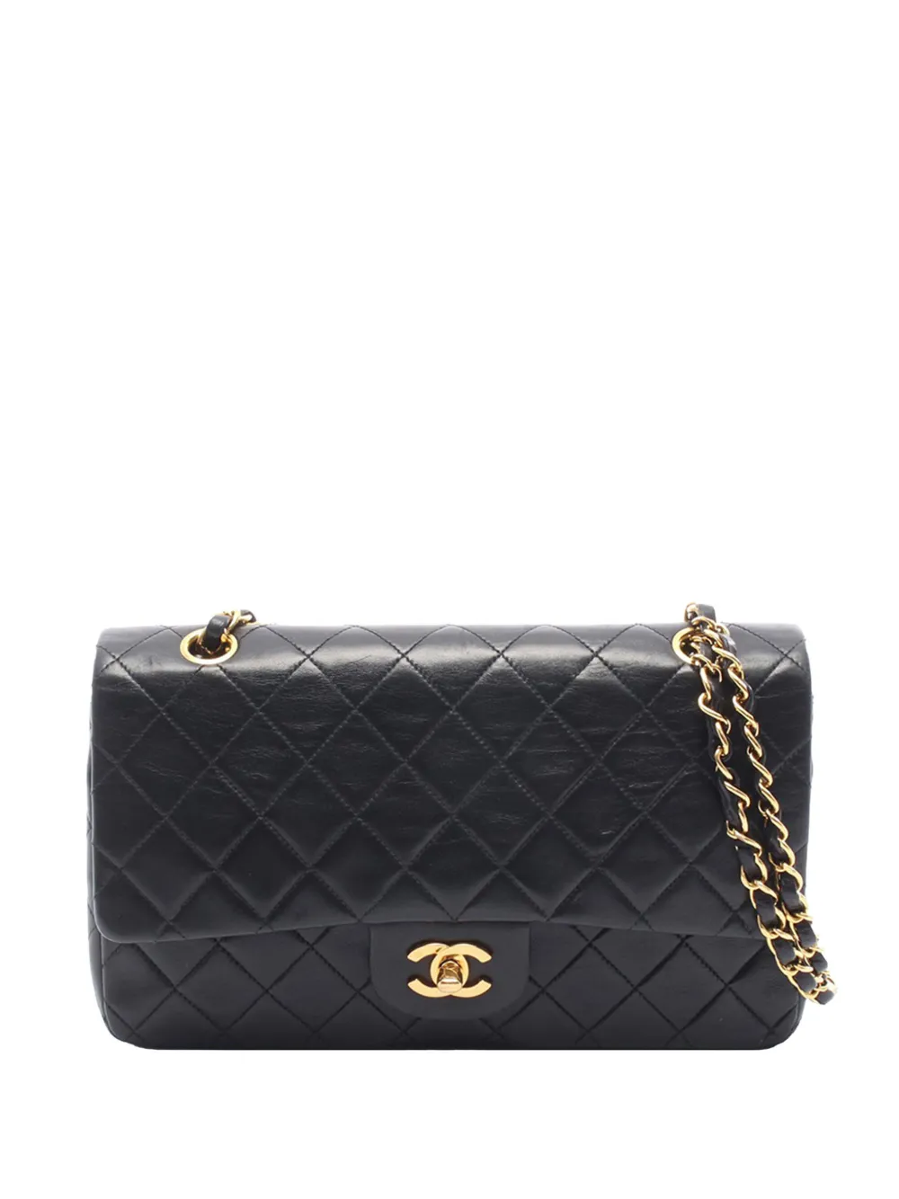 CHANEL Pre-Owned 1991-1994 Medium Classic Lambskin Double Flap shoulder bag - Nero