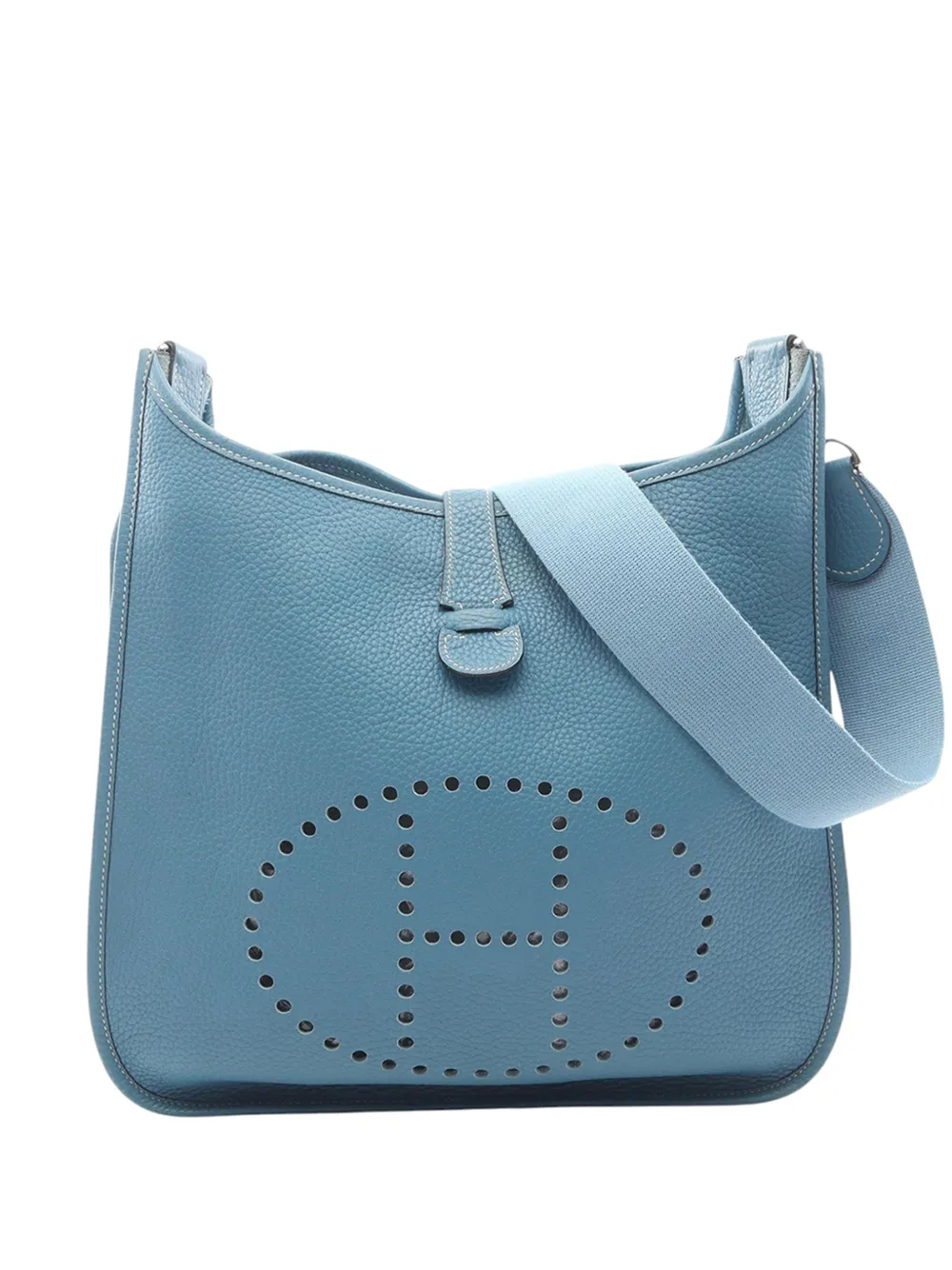 Hermès Pre-Owned 2006 Clemence Evelyne II GM crossbody bag - Blu