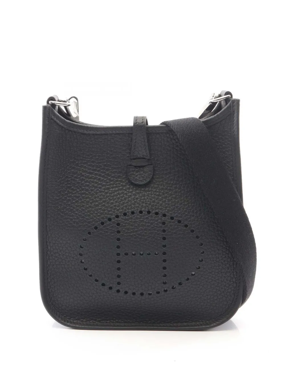 Hermès Pre-Owned 2025 Clemence Amazone Evelyne TPM 16 crossbody bag - Nero