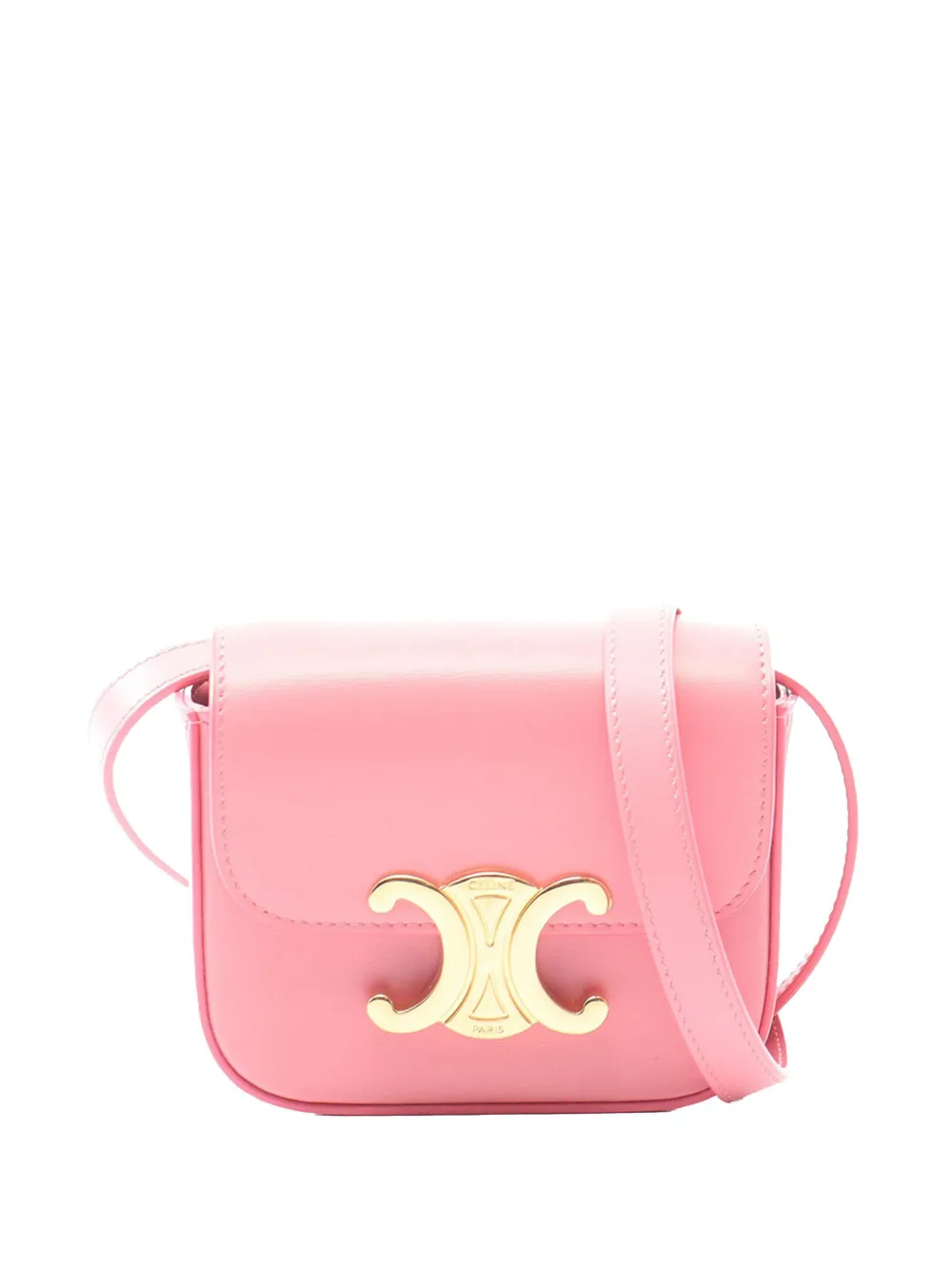 Celine Pre-Owned 2021-2026 Mini Calfskin Claude crossbody bag - Rosa