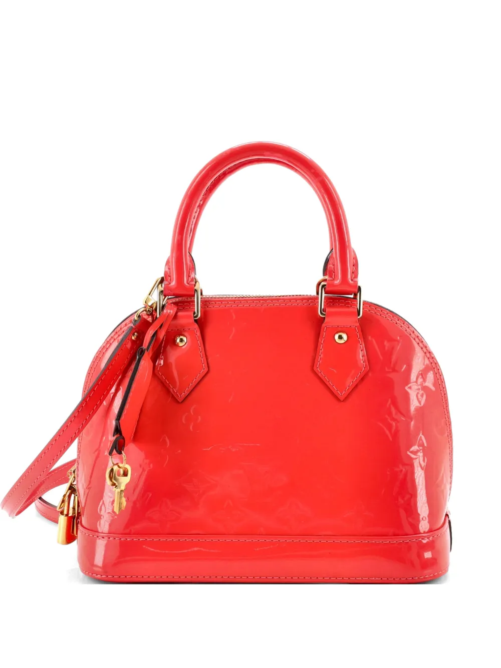 Louis Vuitton Pre-Owned Alma Handbag Monogram Vernis BB shoulder bag - Pink