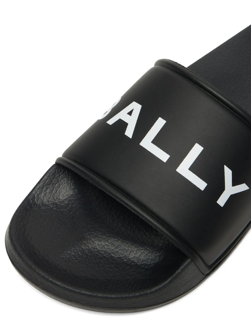 Bally logo-print slides Zwart