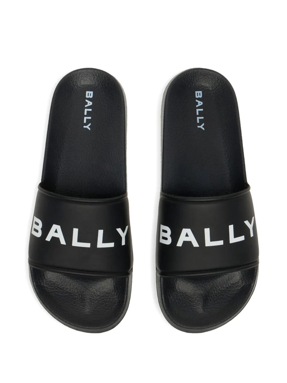 Bally logo-print slides Zwart
