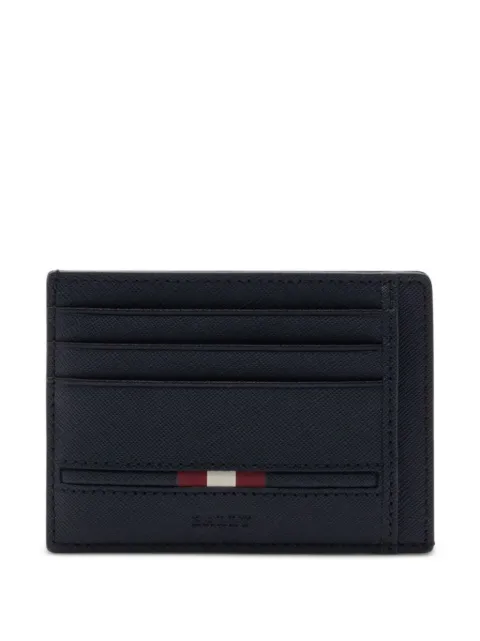 Bally embossed leather card holder