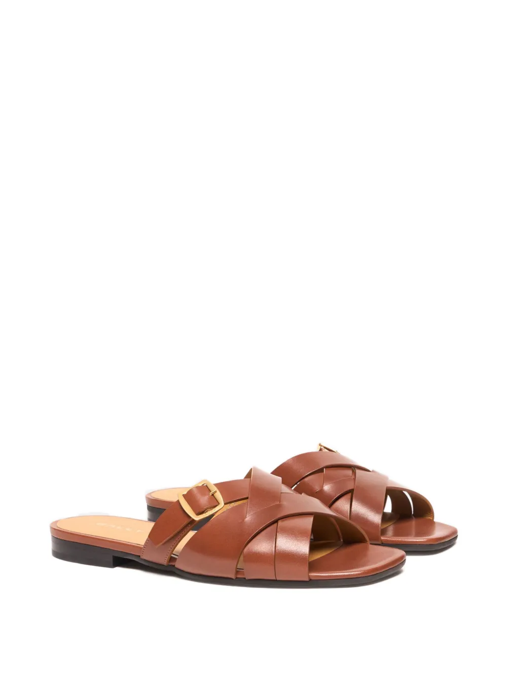 Bally Essence interwoven leather sandals Bruin