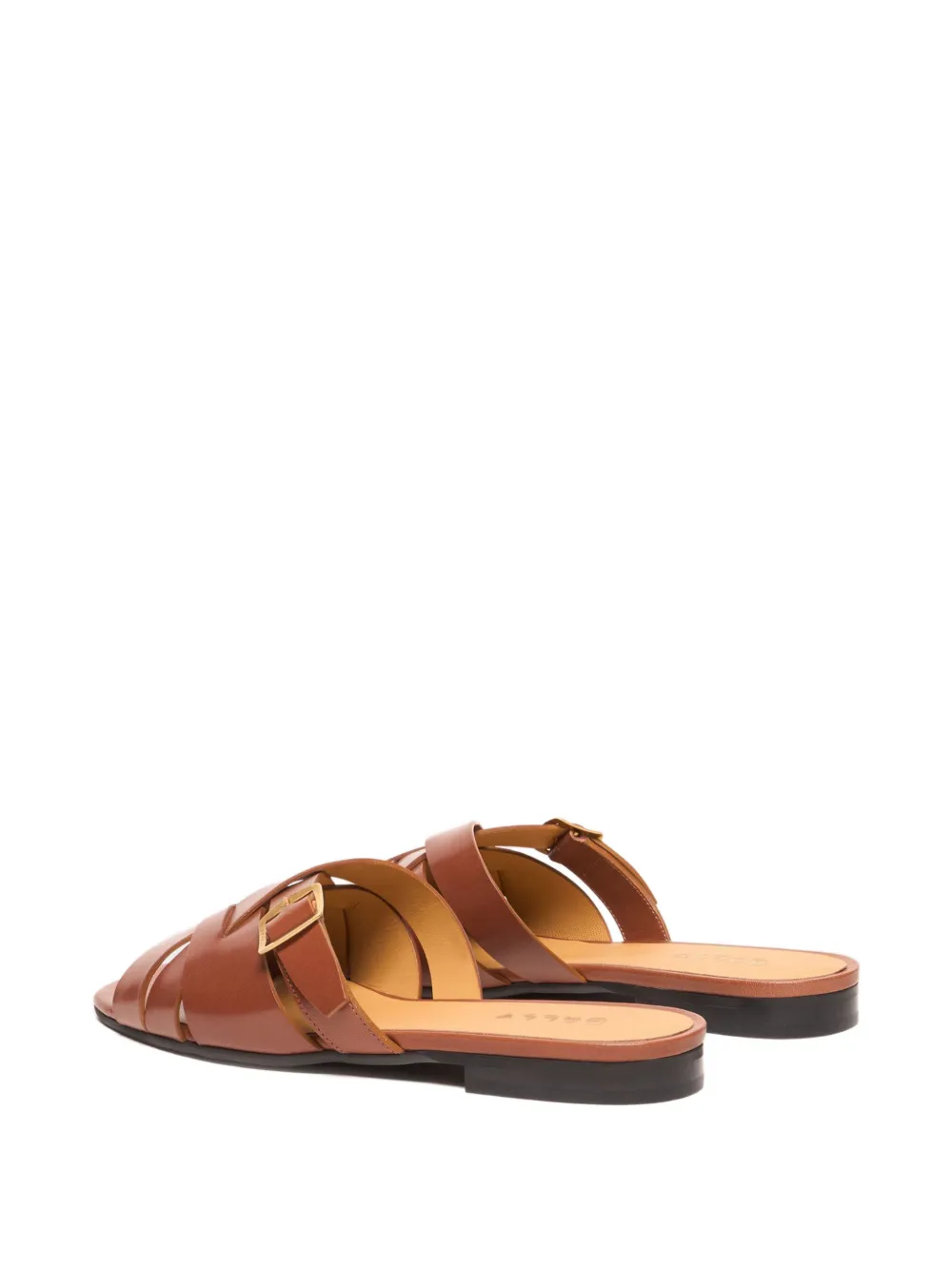 Bally Essence interwoven leather sandals Bruin