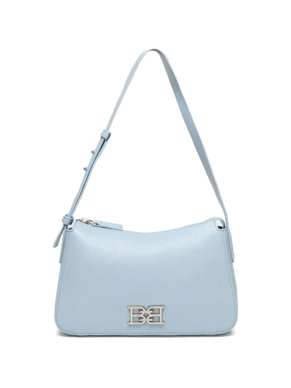 Bally small logo-detail grained leather shoulder bag - Blu