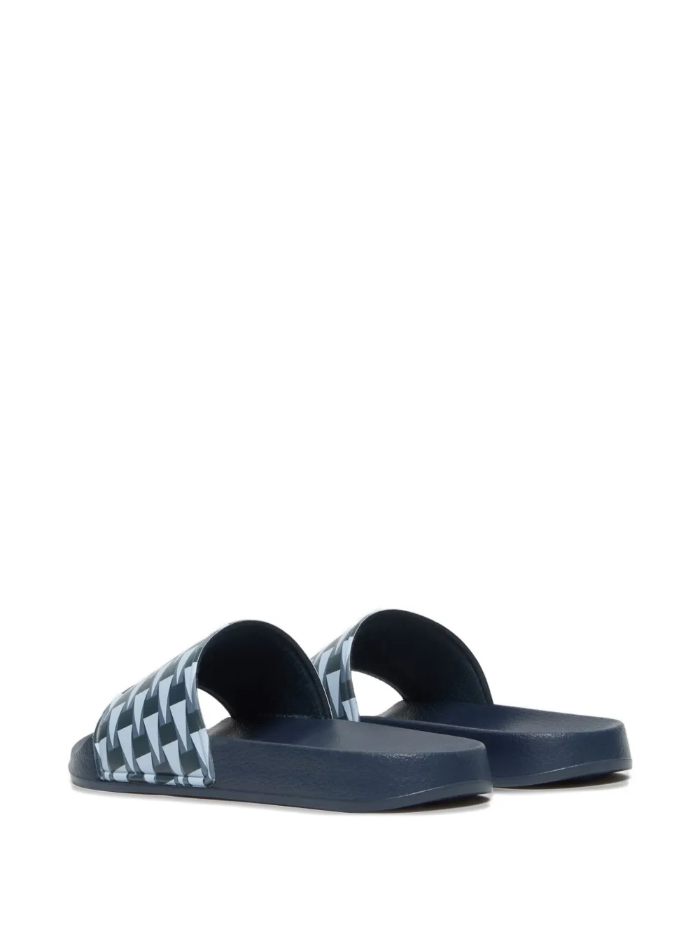 Bally Slippers met geometrische print Blauw