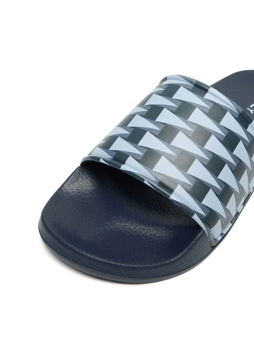 Bally Slippers met geometrische print Blauw
