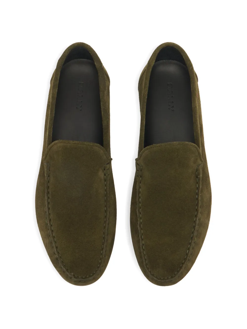 Bally Axony suede loafers Groen