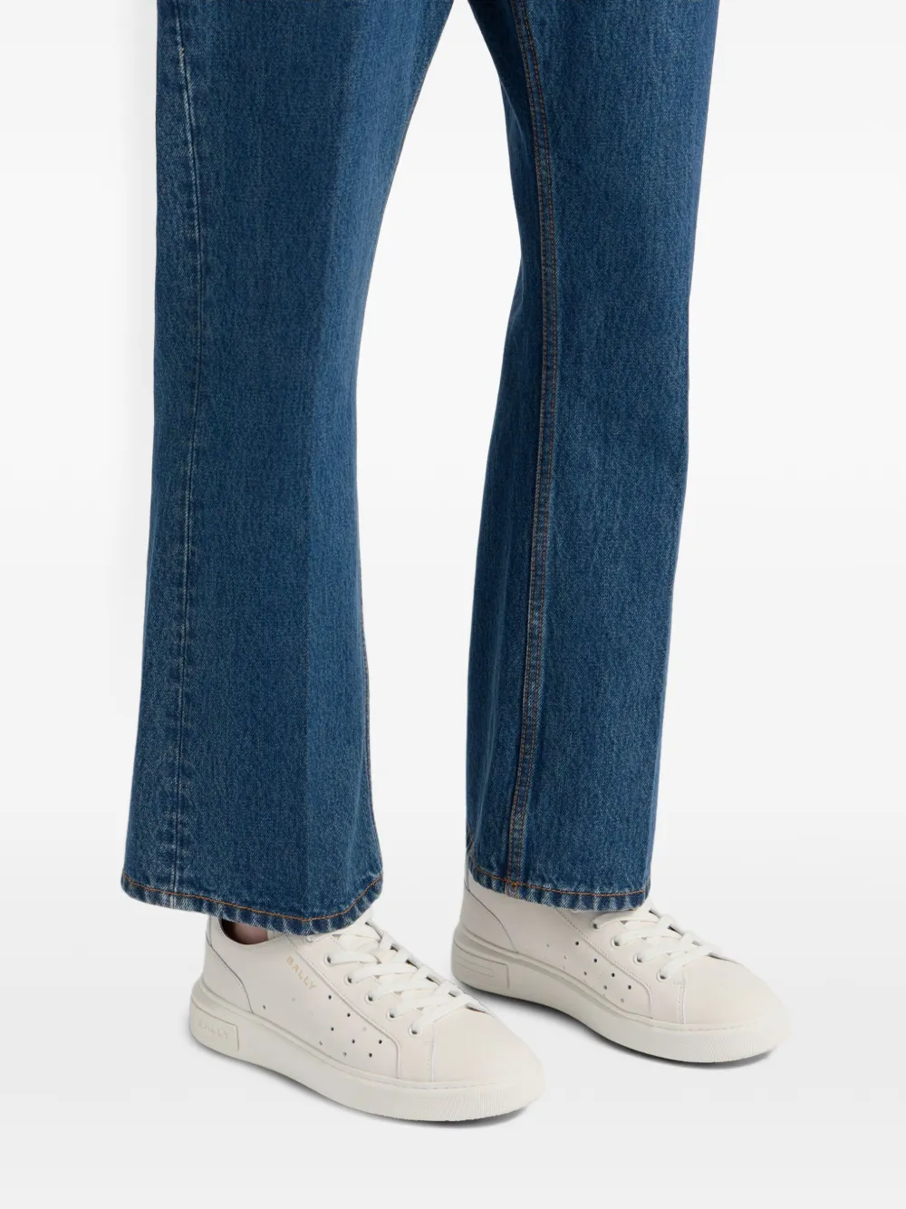 Bally Lift lace-up leather sneakers Wit