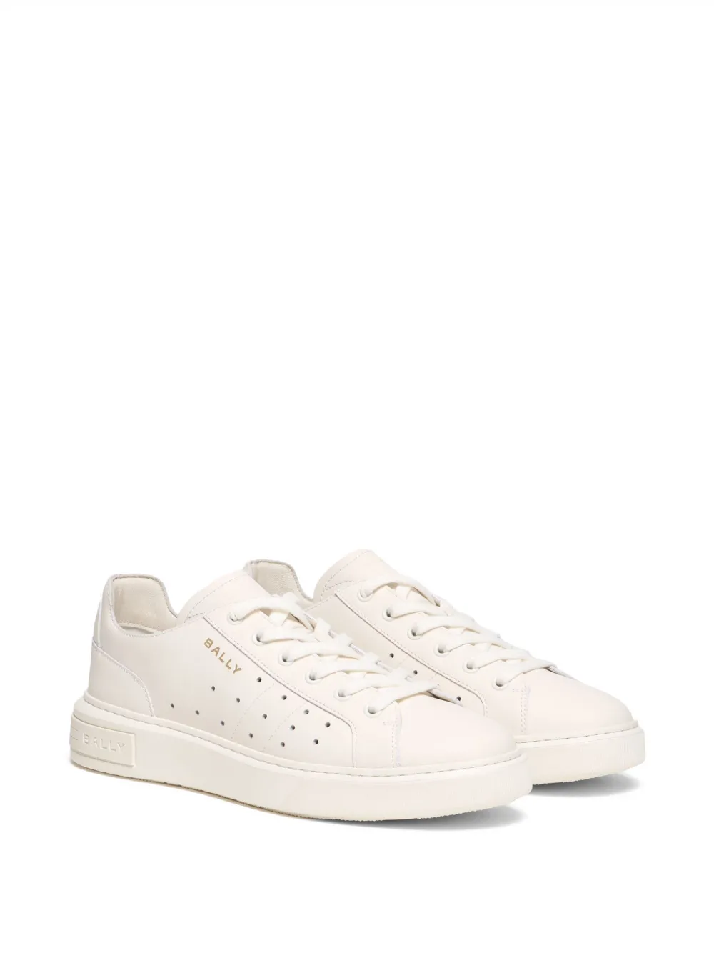 Bally Lift lace-up leather sneakers Wit