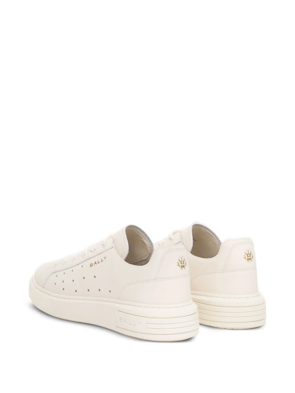 Bally Lift lace-up leather sneakers Wit
