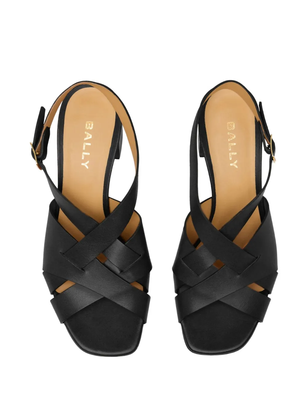 Bally Essence crossover-strap sandals Zwart