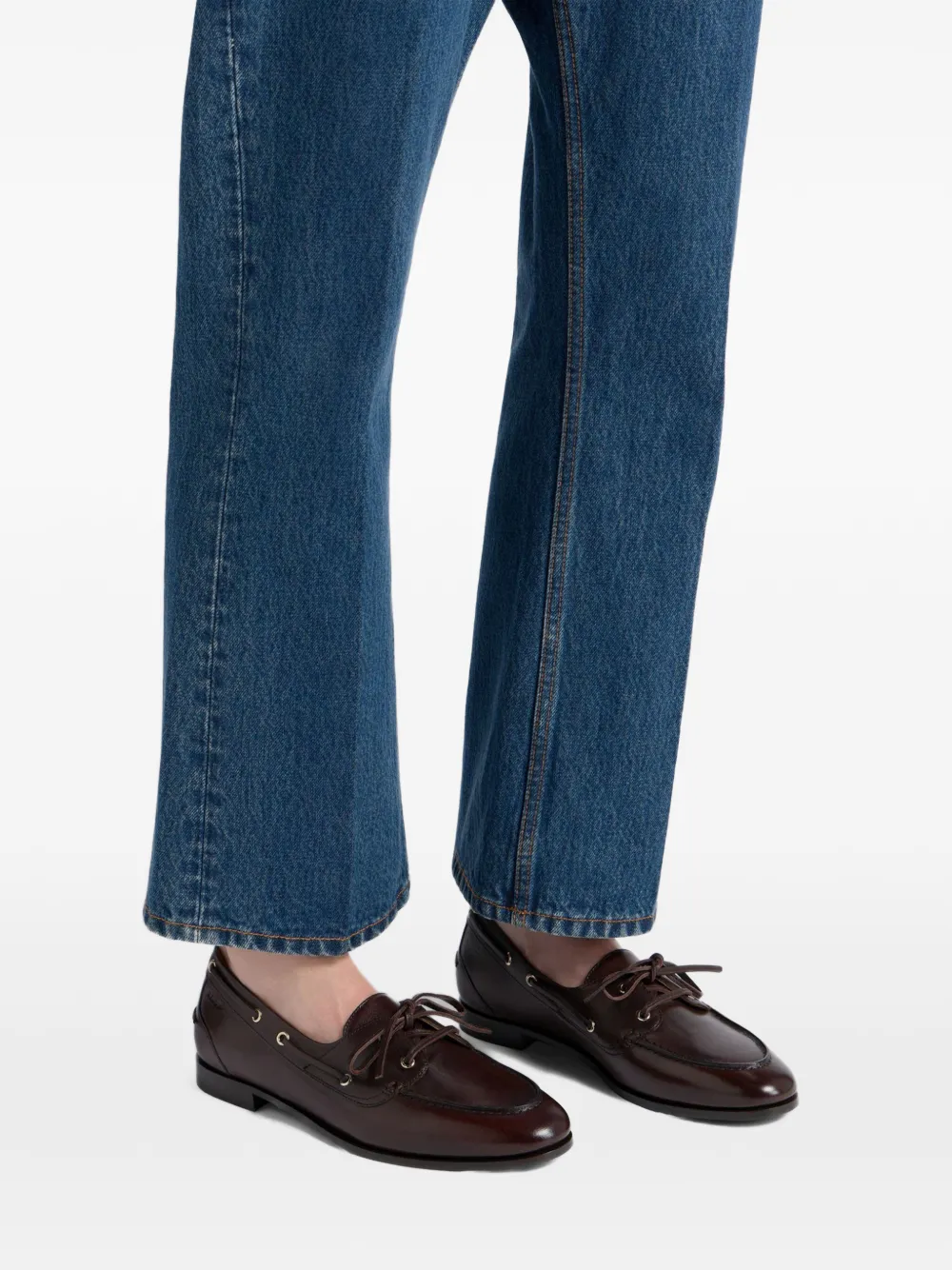 Bally Plume leather boat shoes Bruin