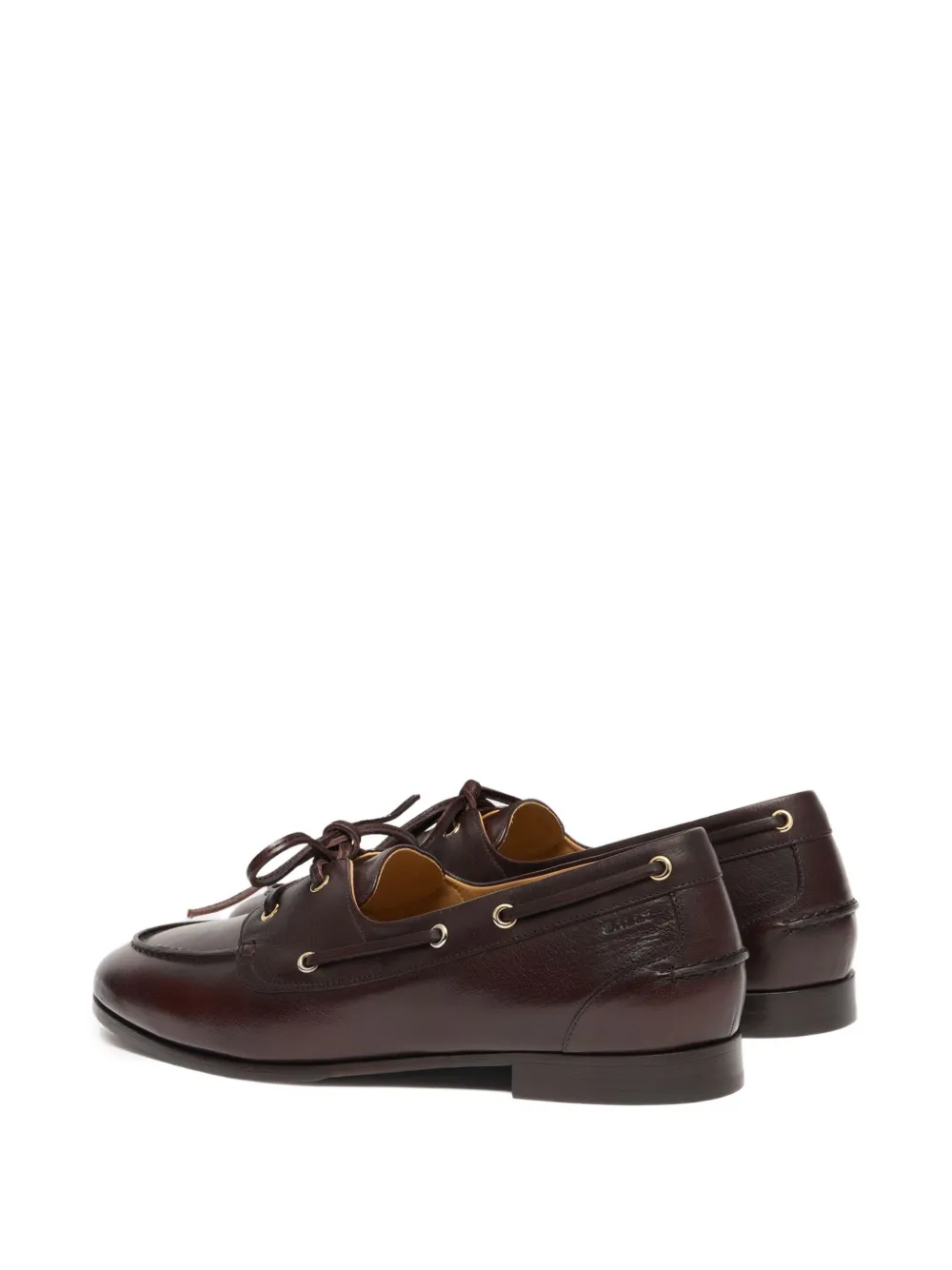 Bally Plume leather boat shoes Bruin