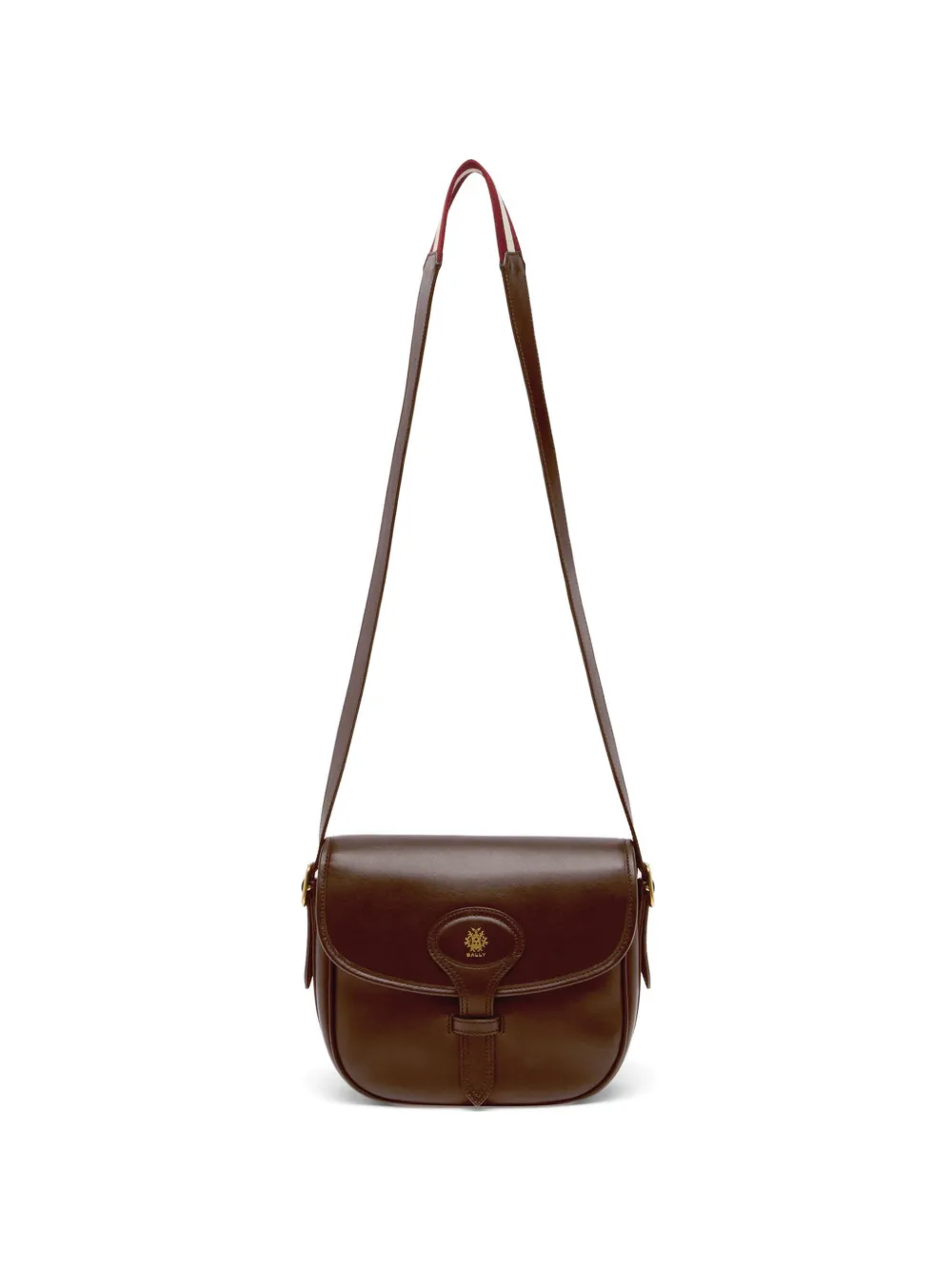 Bally Beckett leather crossbody bag - Braun