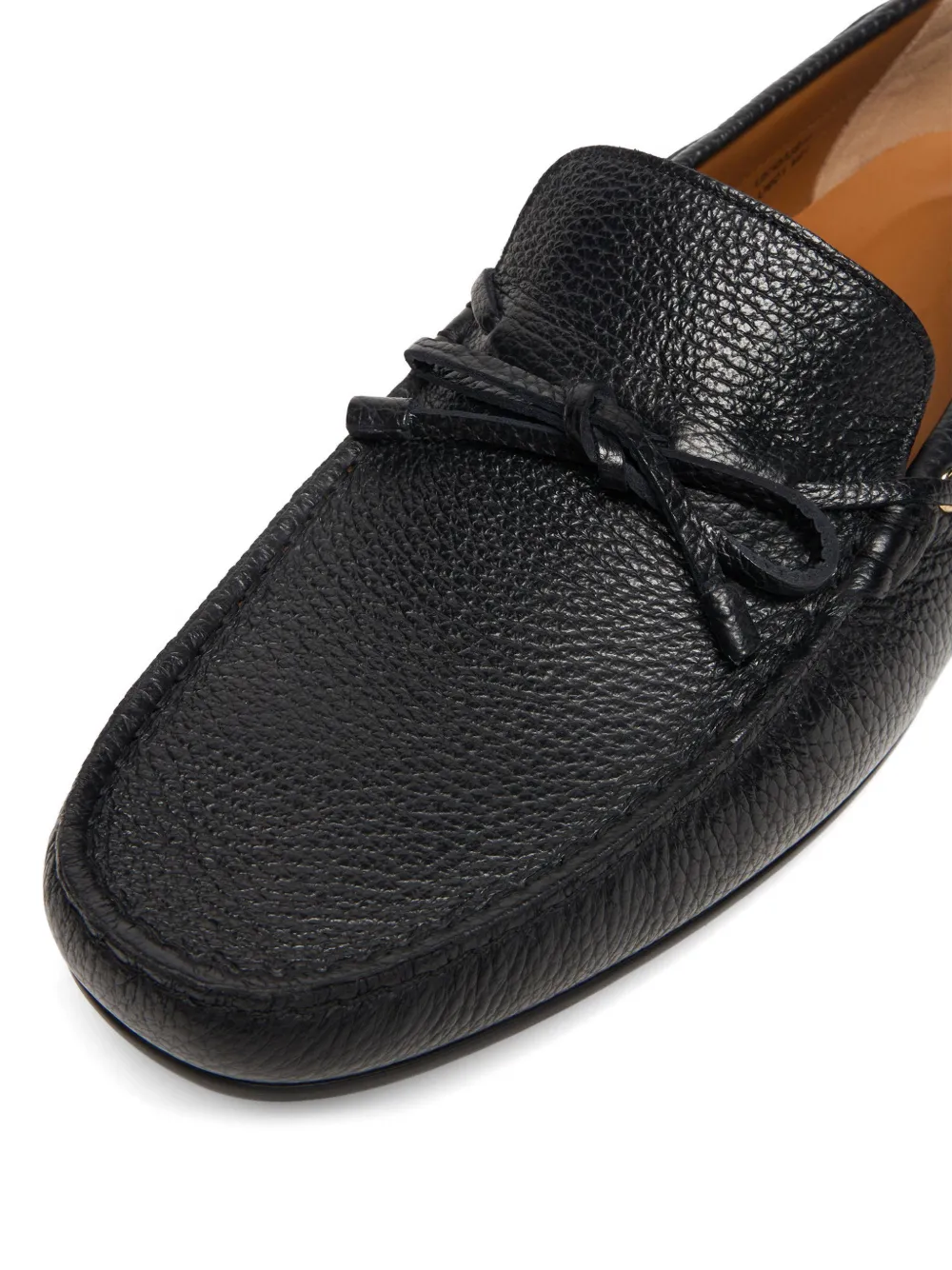 Bally Clay grained-leather loafers Zwart