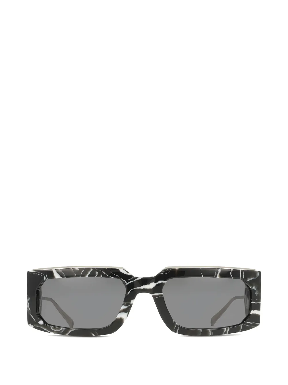 Philipp Plein Eyewear rectangle marble sunglasses - Schwarz