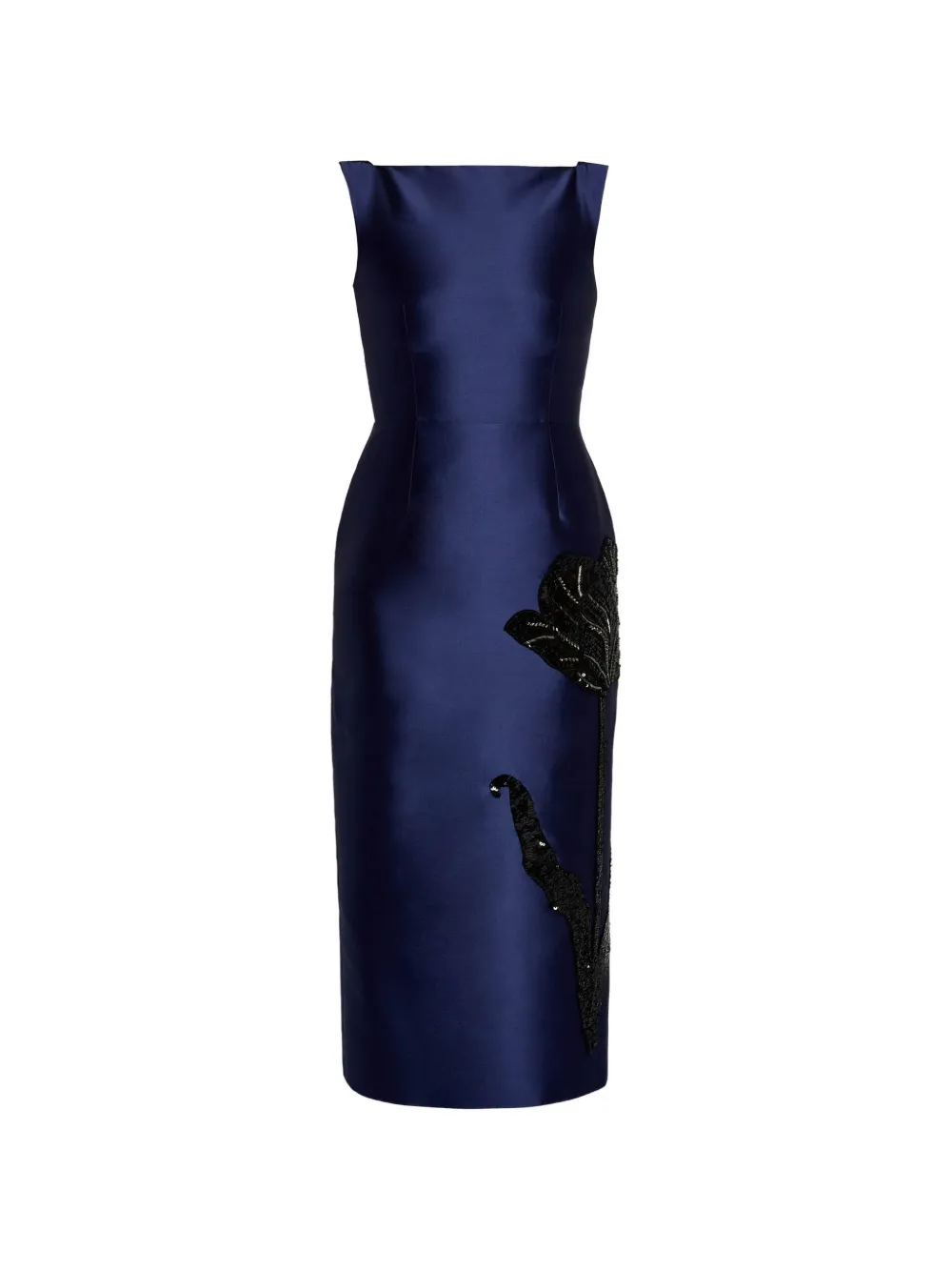 ERDEM Mikado boat-neck midi dress - Blu
