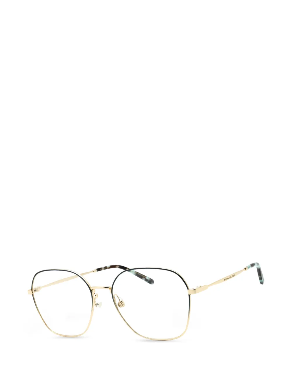Marc Jacobs square full-rim eyeglasses - Gold