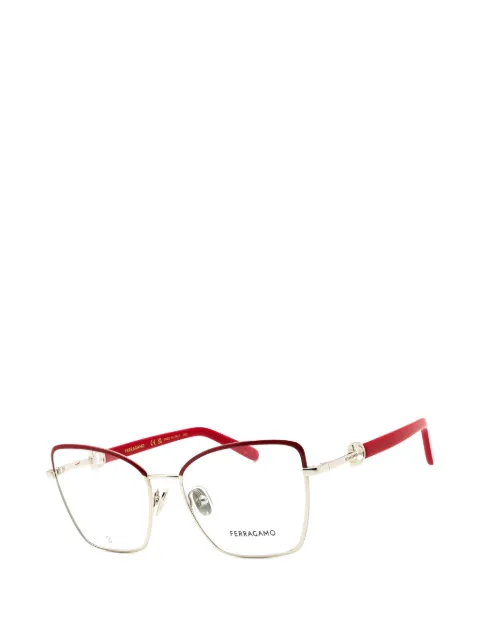 Ferragamo butterfly full-rim glasses