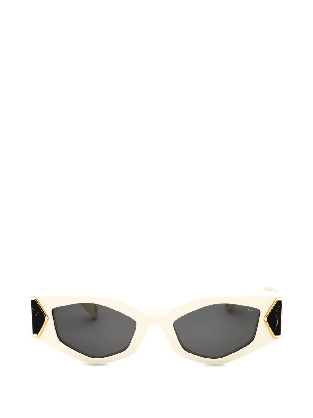 Philipp Plein geometric-frame sunglasses - Bianco
