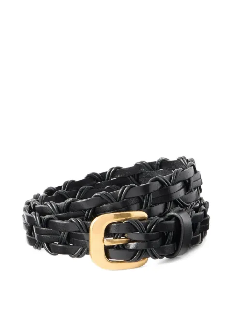 The Row braided leather belt