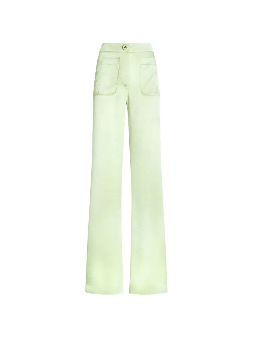Genny patch-pocket trousers - Verde