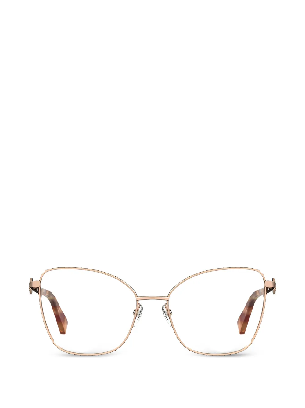 Moschino butterfly full rim eyeglasses - Rosa